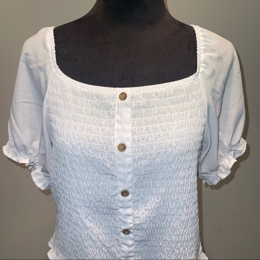 White Ruffle Top - Picture 2 of 2